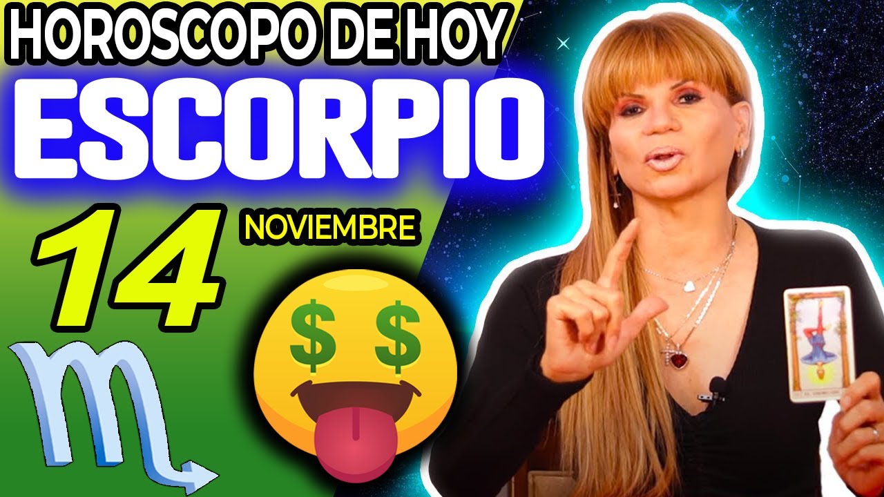 ESCORPIO ♏💸TE LLEGA UNA IMPORTANTE SUMA DE DINERO🤑 Hor&oacute;scopo De Hoy 14 De Noviembre 2025 | Mhoni