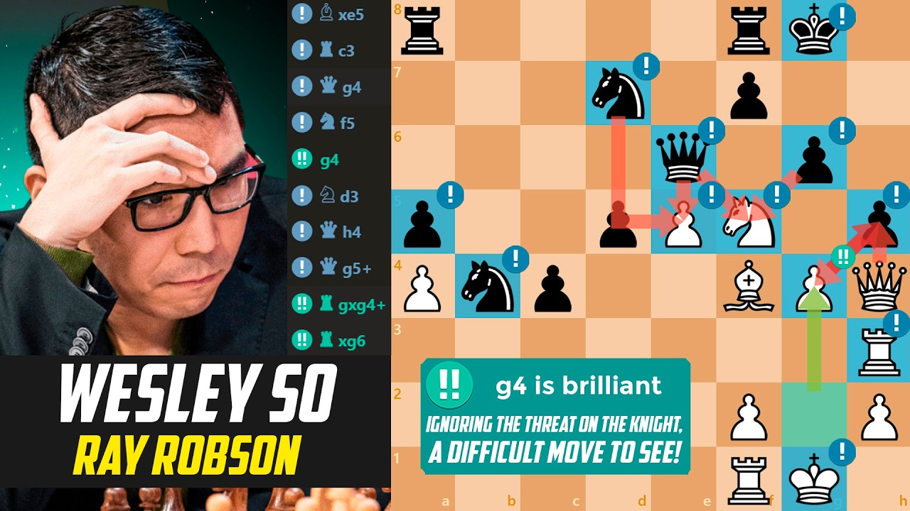 ♟️Wesley So CRUSHES Ray Robson! [Stockfish 17]