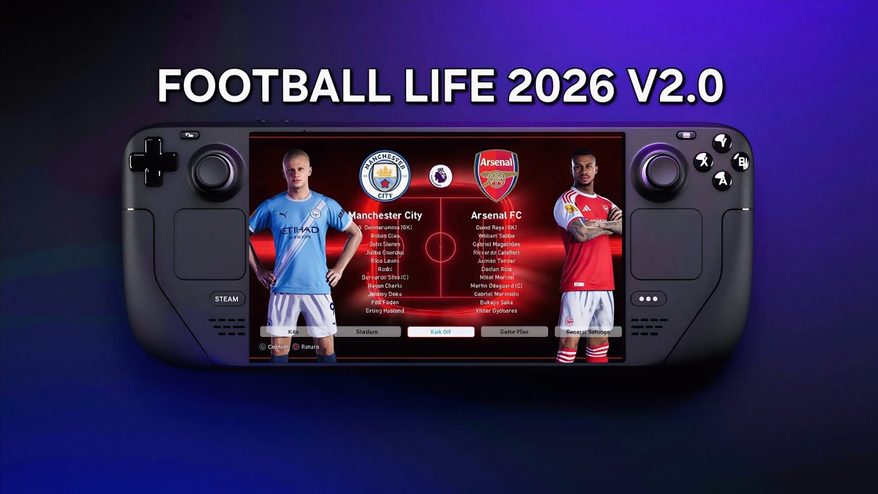 Обновление Football Life 2026 V2.0 на Steamdeck/Settings для плавной игры на 4K-телевизорах