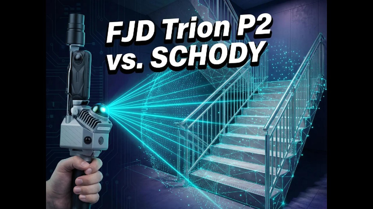 Skanowanie schodów 3D: wydajność Trion P2 vs SCHODY