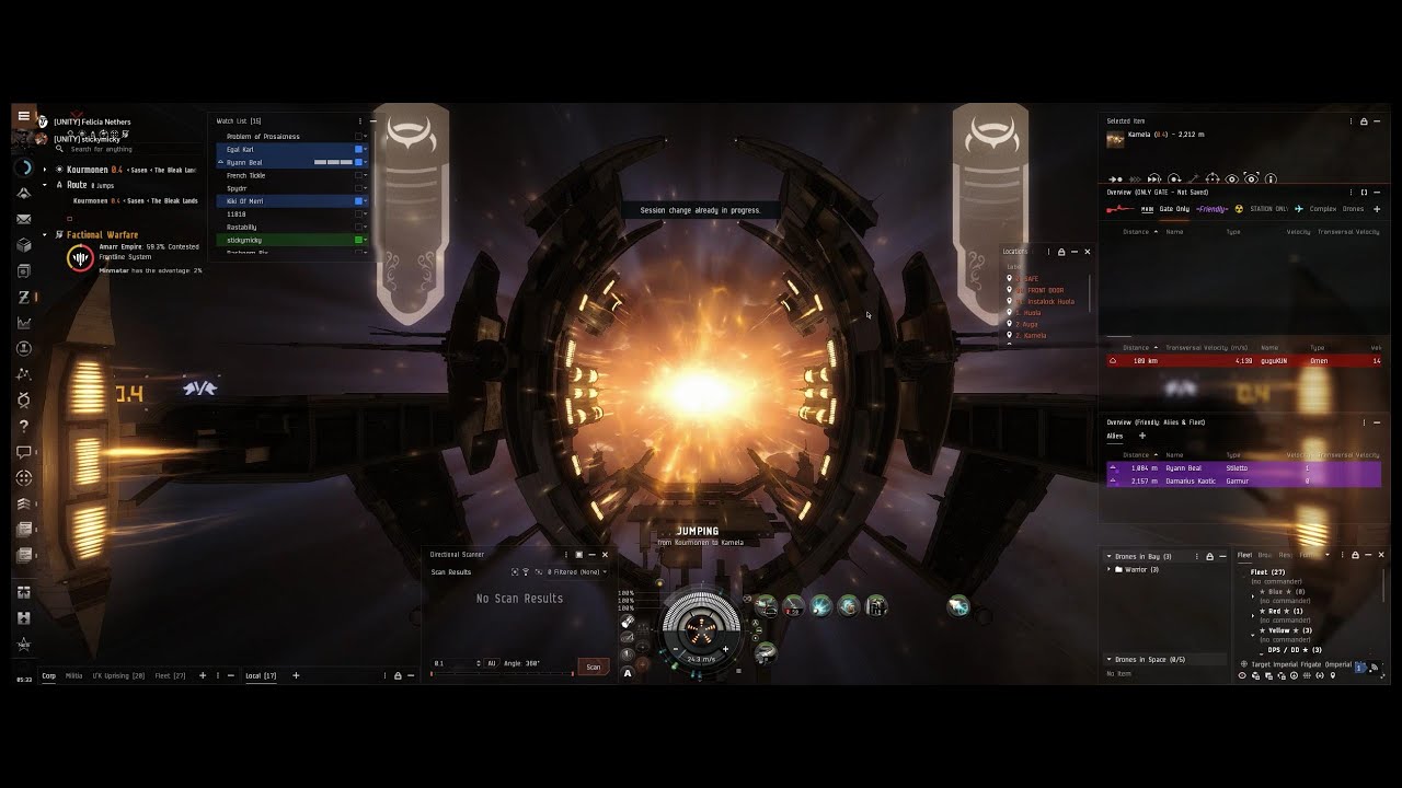 EVE Online: Stickymicky &  Felicia Nethers catch guguKUN in 