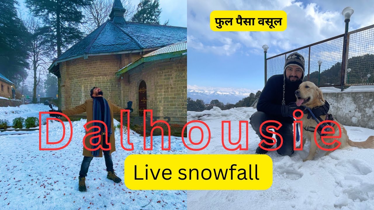 Magical moments - dalhousie Himachal pardes ||live snowfall of 2024 || डलहौजी, हिमाचल प्रदेश