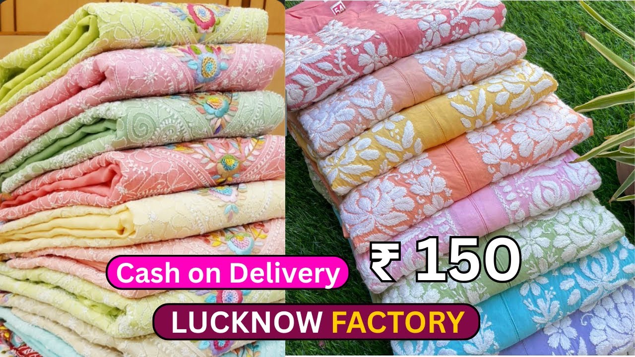 Most Demanded Chikankari Kurti from Biggest Manufacturer of Lucknow with Cash on Delivery