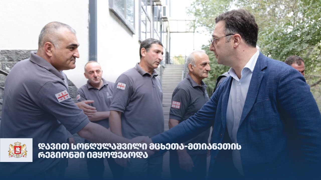 დავით სონღულაშვილი მცხეთა-მთიანეთის რეგიონში იმყოფებოდა