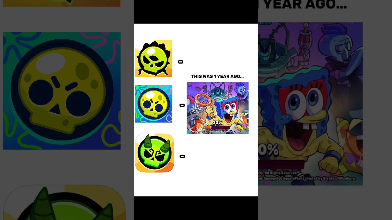 Одни из лучших обнов#бравлстарс #brawlstars #supercell #shorts #шортс #godzilla #spangebob #хочуврек