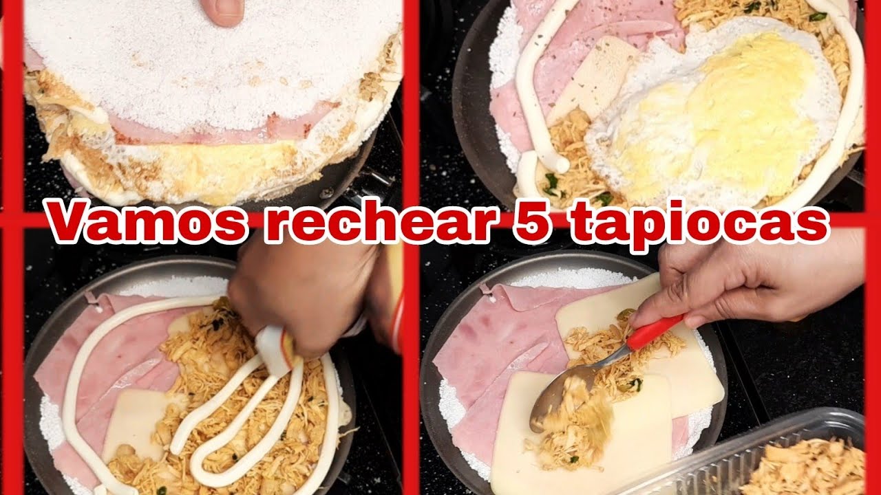 Aprenda a fazer tapioca recheada para o faça e venda