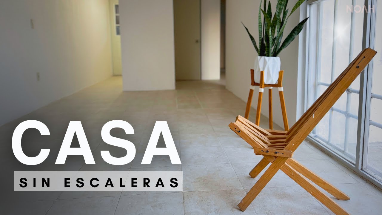 casa de un piso para adultos mayores con 3 habitaciones | vivienda de interés social