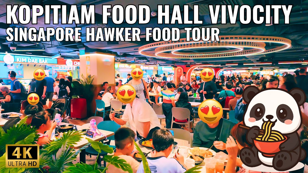 NEW Kopitiam Food Hall at VivoCity Singapore | FULL Hawker Food Tour [4K]