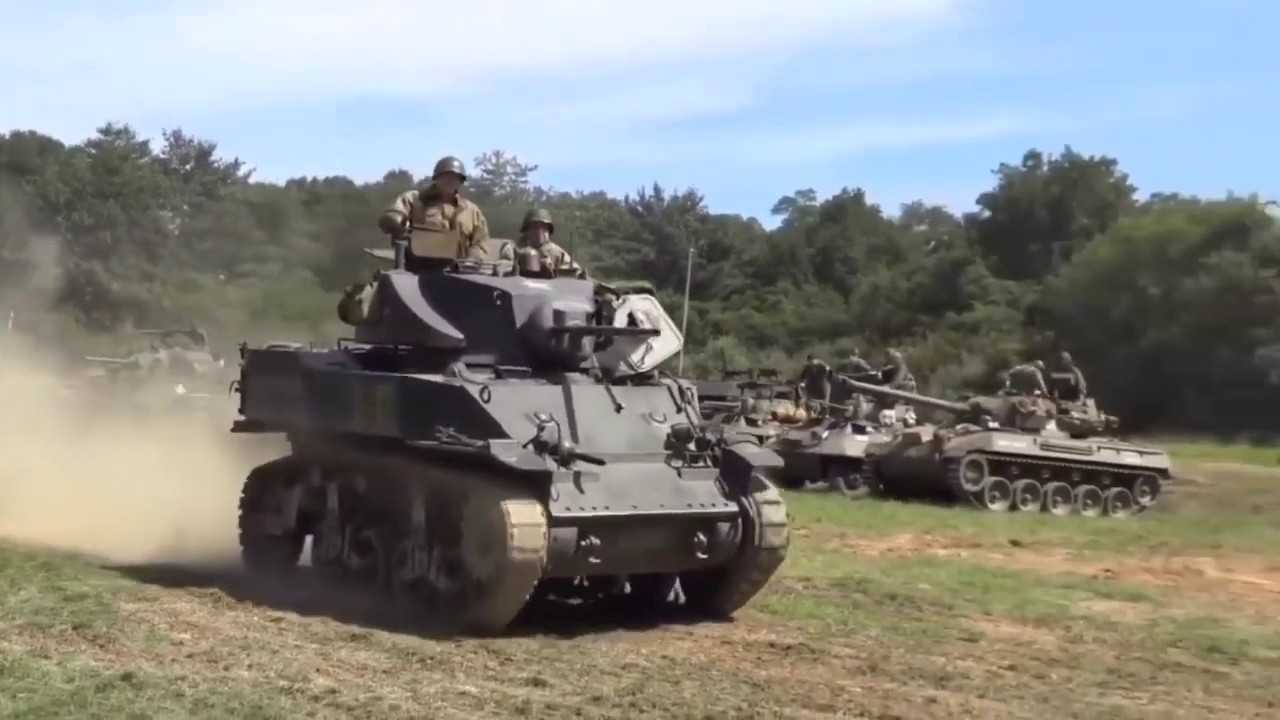 Riding in a WWII M5A1 Stuart Light Tank