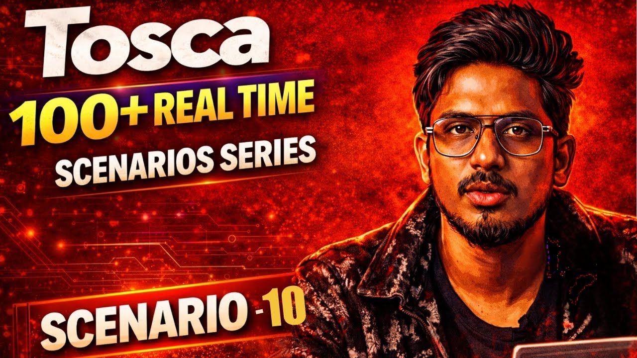 🎯Tosca Scenario 10 | Tosca Interview Question of the Day 10 – Video Solution Released!