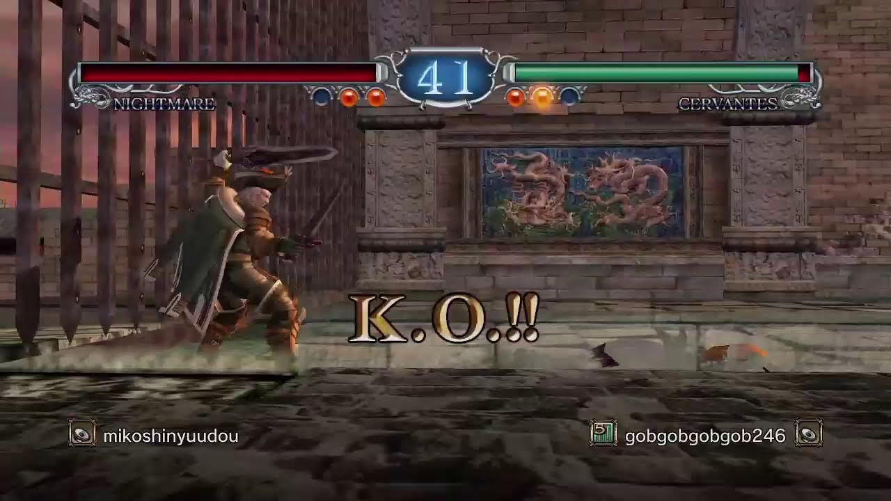 gob vs ororon  Soul Calibur 2 HD 対戦配信