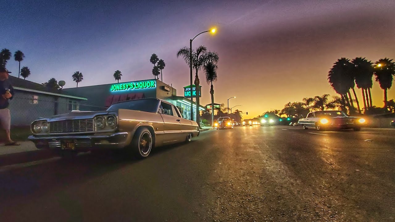 LATIN BOMBAS out in Santa Paula for the cruise night on Harvard Blvd.