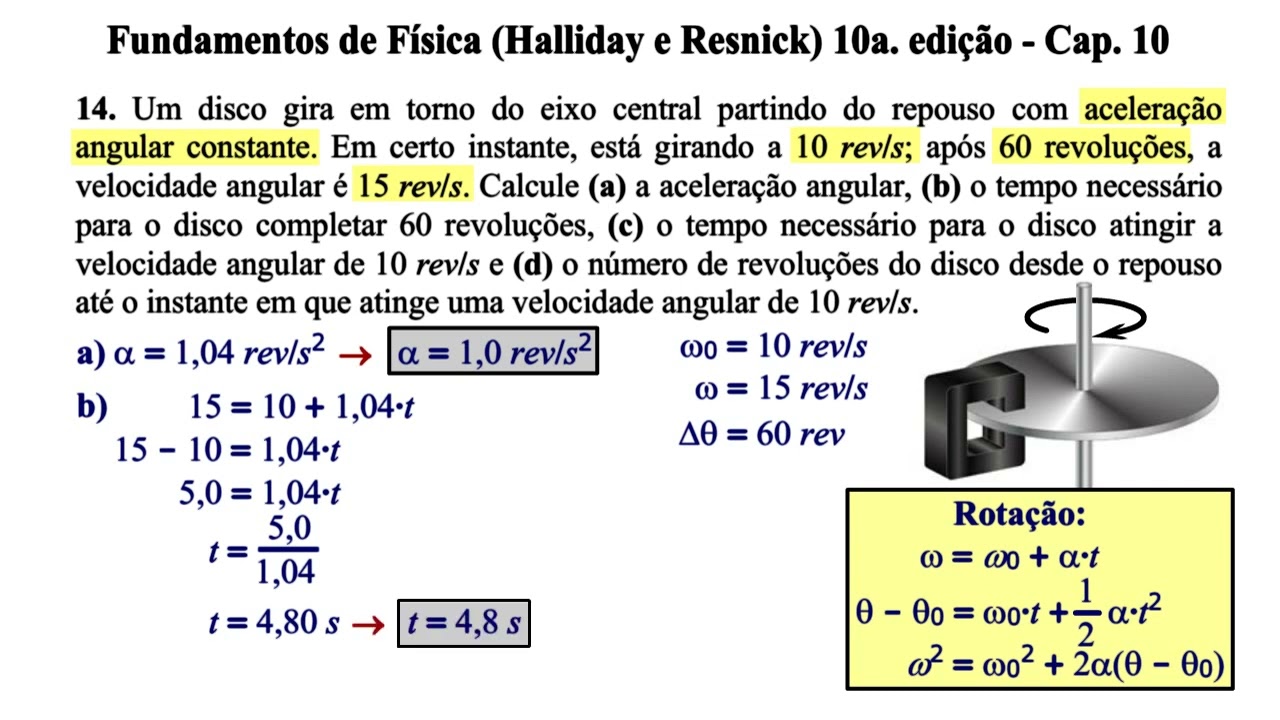 Aula 14 - Fundamentos de Física (Halliday e Resnick) 10a. Edição - Cap 10.