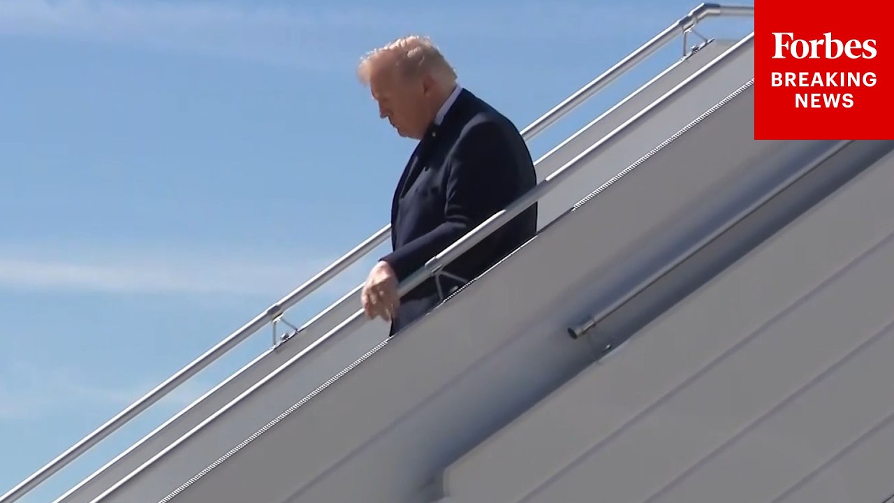 JUST IN: President Trump Arrives In Memphis, Tennessee