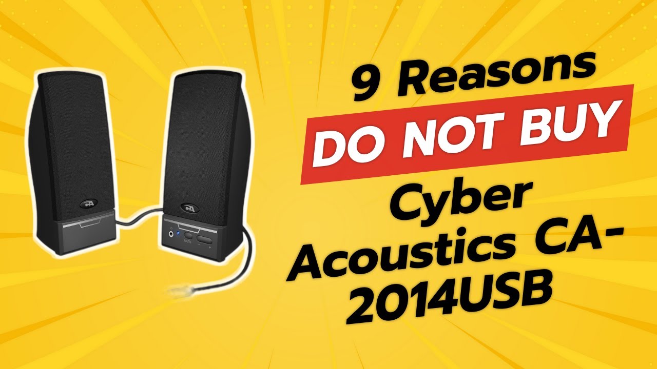 DON'T BUY Cyber Acoustics CA-2014USB BEFORE WATCHING THIS! 🔊😱 (9 Reasons)