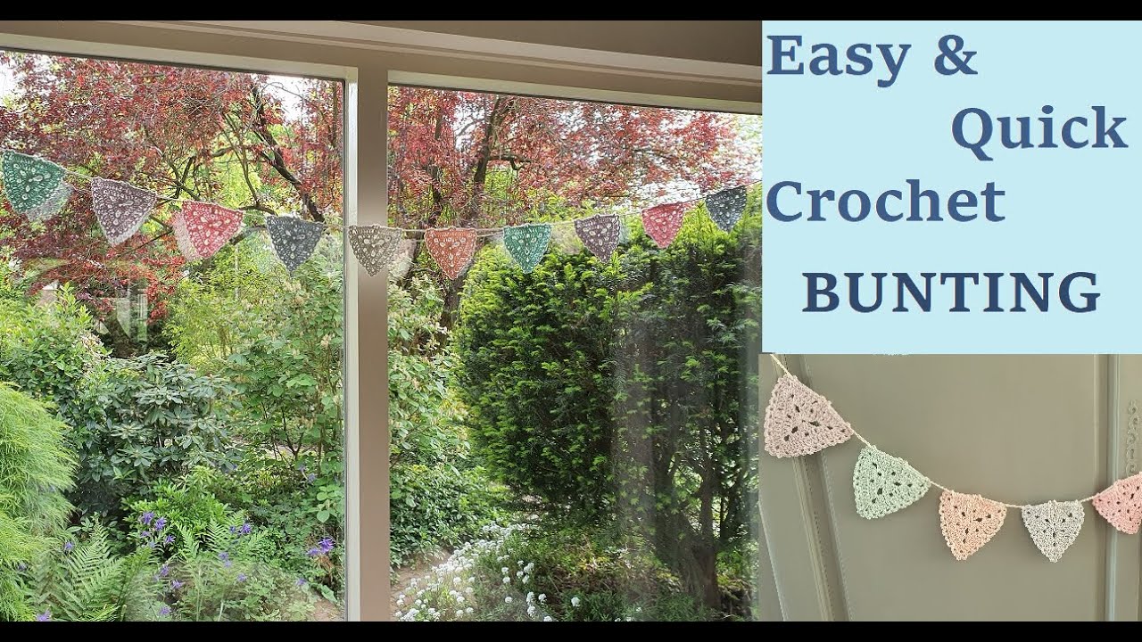 CROCHET TUTORIAL: Easy BOHO BIRTHDAY BUNTING