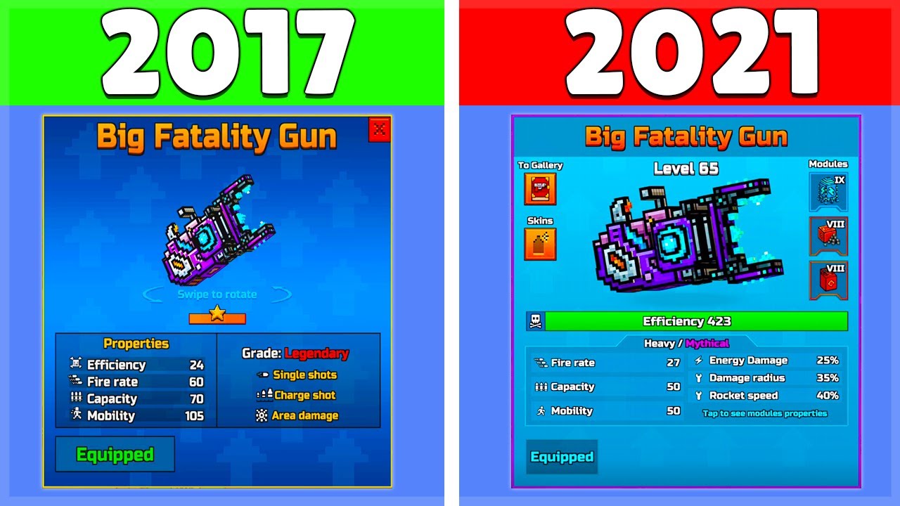 I MAXED Out The OG Big Fatality Gun From 2017... (Pixel Gun 3D)