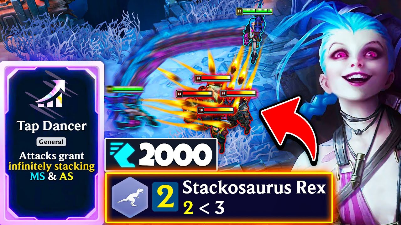 God-Tier Kiting Build: Stackosaurus Rex + Tap Dancer 2000 MS Jinx | ARAM Mayhem