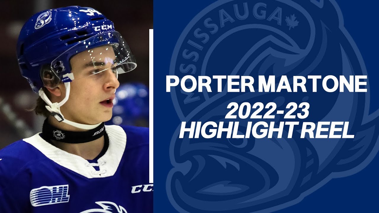 Porter Martone (Mississauga Steelheads): 2022-23 OHL Highlights