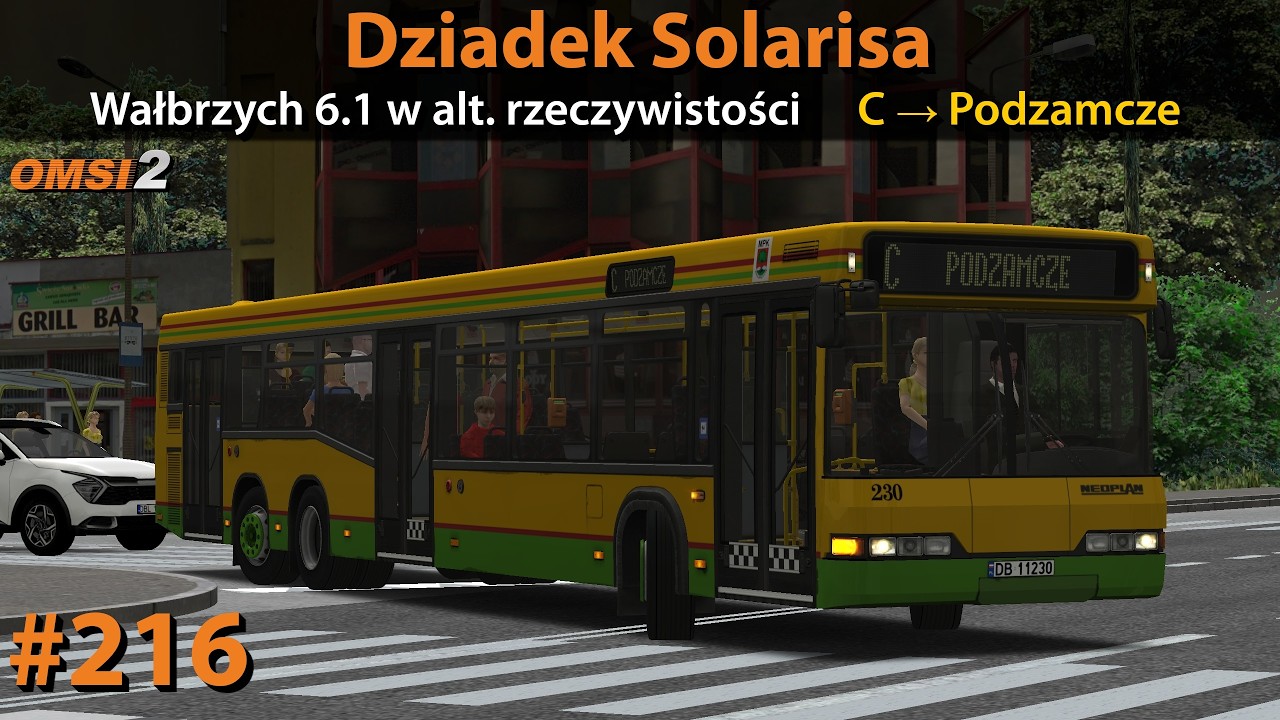 OMSI 2 #216: Dziadek Solarisa | Wałbrzych 6.1 w alternatywnej rzeczywistości - 🚍C | Neoplan N4020
