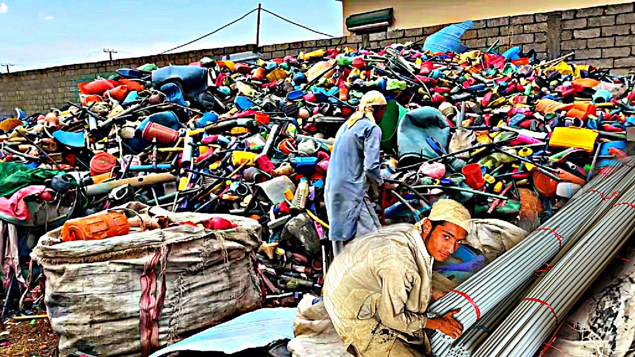 Transforming Plastic Waste into PVC Pipes | Amazing Recycling Process