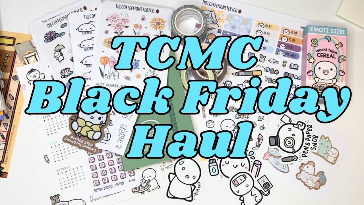 TheCoffeeMonsterzCo Stationery Haul | Black Friday Sale 🖤