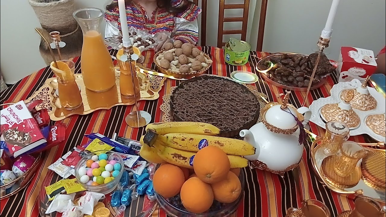 اجواء يناير في داري مع ولادي وعجوزتي  تحضيرات الأولية ليناير عصير🍊 البرتقال بذوق داناو تحلية الشكولة