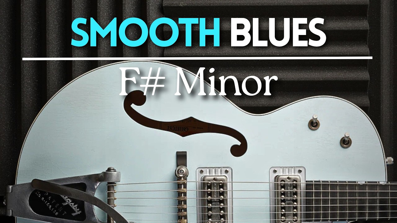 Smooth Soft Blues Guitar Backing Track Jam in F# Minor