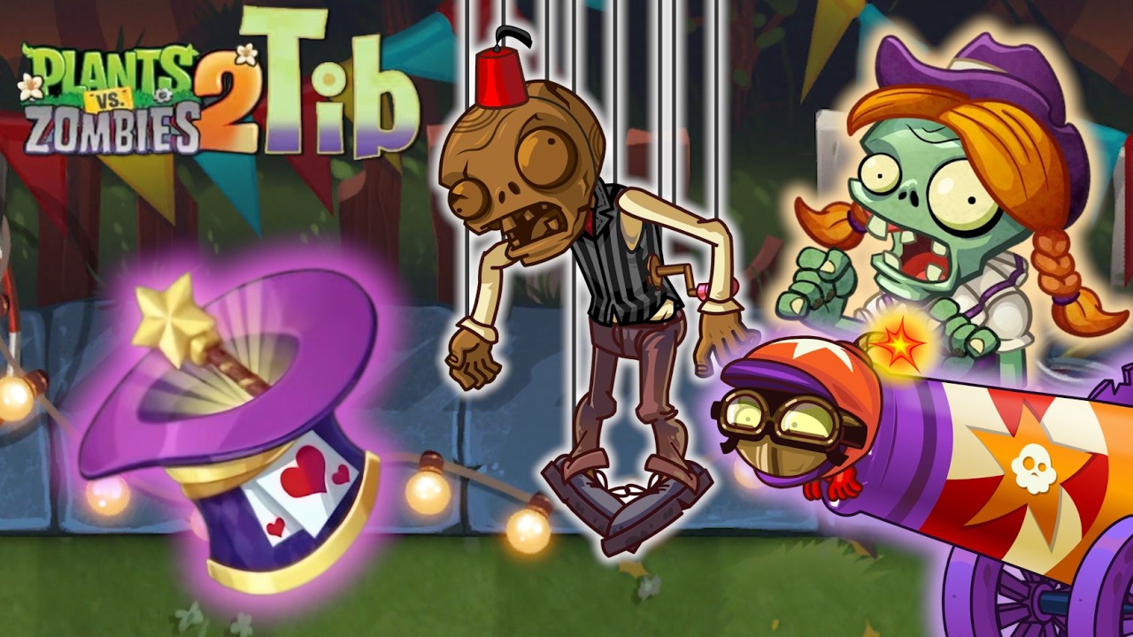 Line Dancing Zombie, Puppets & more Maaagic in Backyard Big Top | PvZ 2 Tib