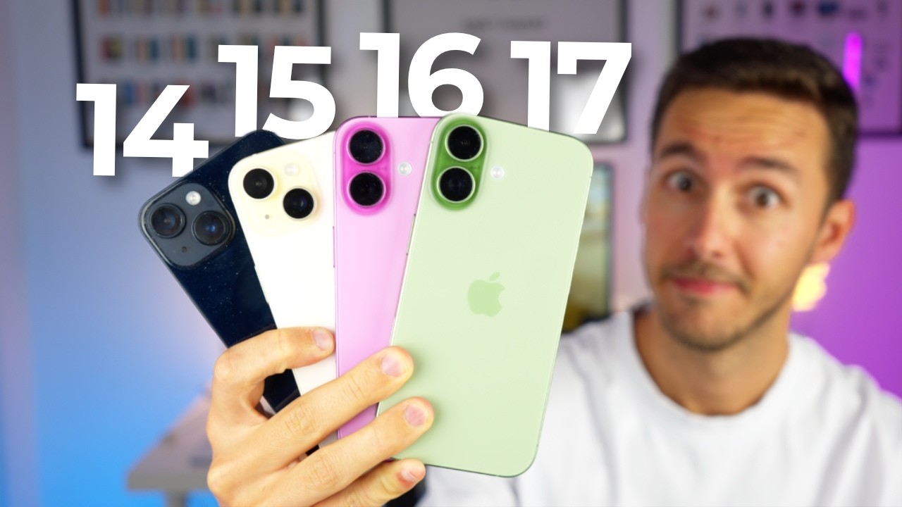iPhone 17 vs iPhone 16 vs iPhone 15 vs iPhone 14, Todas las DIFERENCIAS 🆚 ¿Cuál comprar?