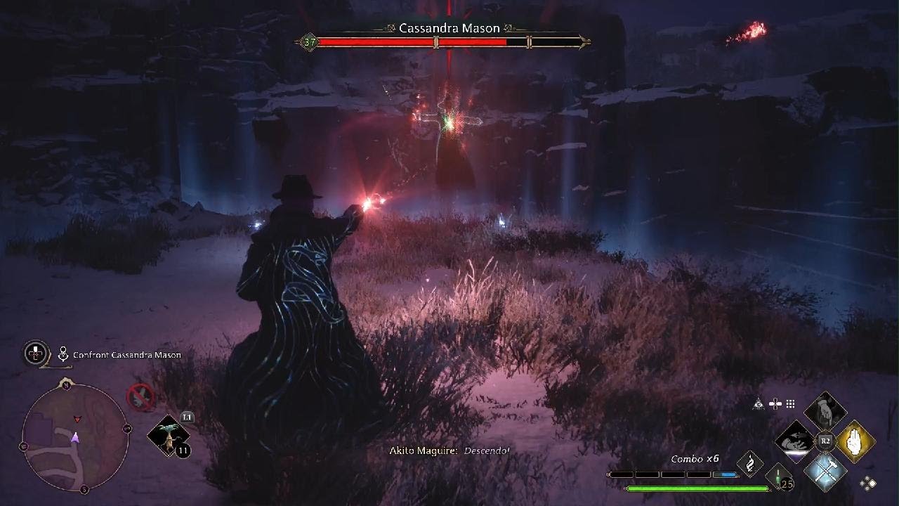 Hogwarts Legacy: Dark Arts Cassandra Mason Boss Fight (No Damage, Hard Difficulty)