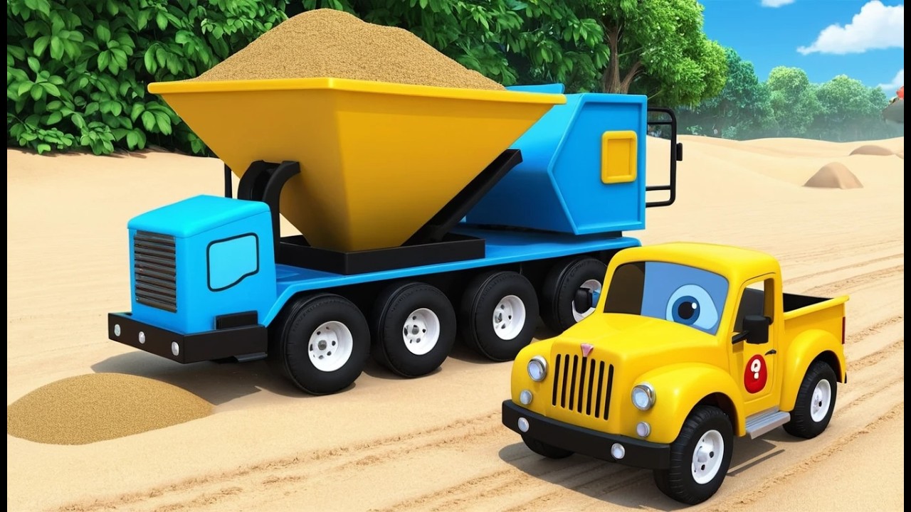 рузовик Sandbox доставляет песок повсюду
