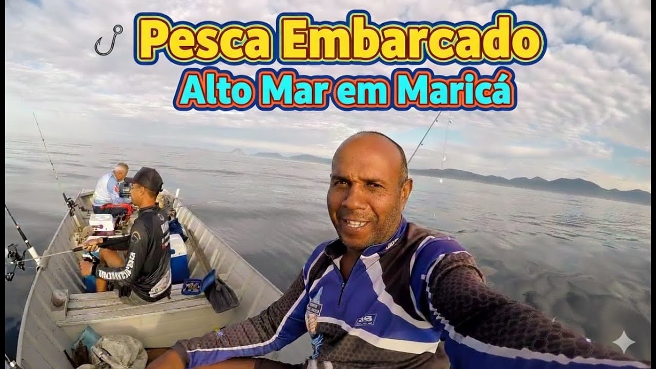 Pesca embarcada alto mar em Maricá   Águas profundas e muita correnteza