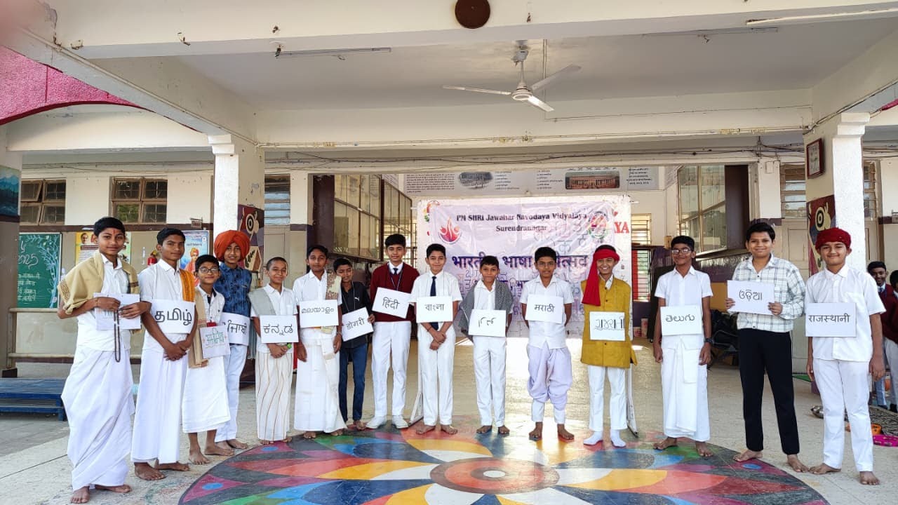 Bhartiya Bhasha Utsav  JNV SURENDRANAGAR #viral #gujarat #nvs