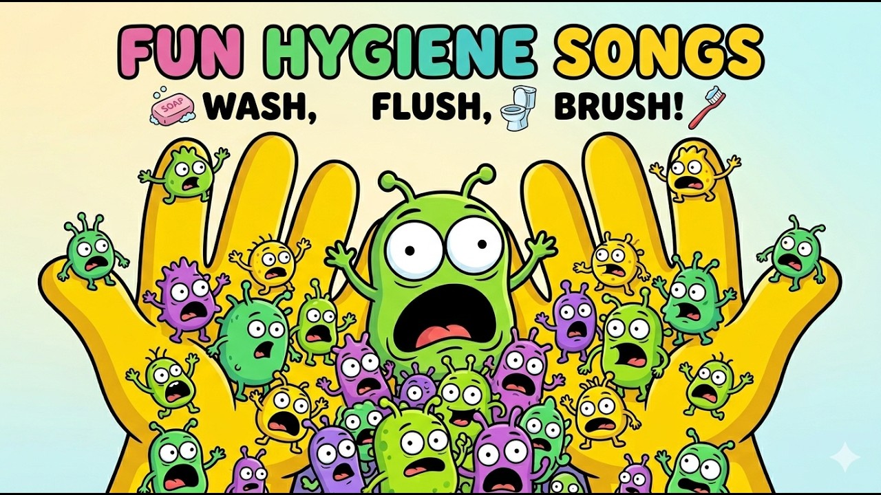 Fun Hygiene Songs for Kids 🧼🚽🦷 | Wash Hands, Flush & Brush Teeth