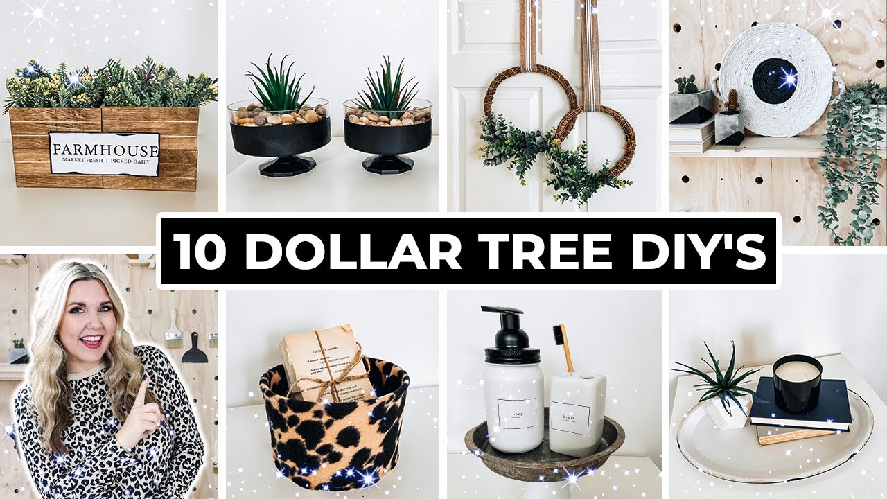 10 HIGH-END Decor IDEAS from DOLLAR TREE 2021...No skill Required!! @Liz Fenwick DIY