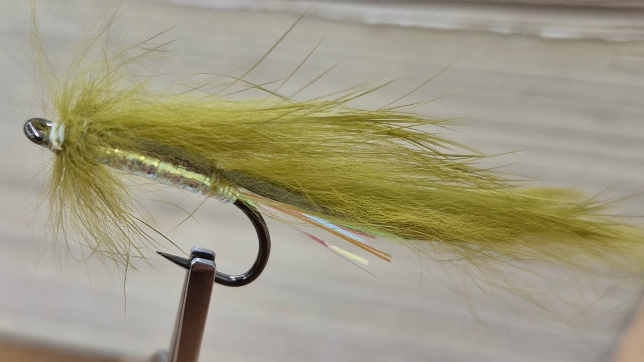 Slim Olive Zonker Streamer Fly Pattern