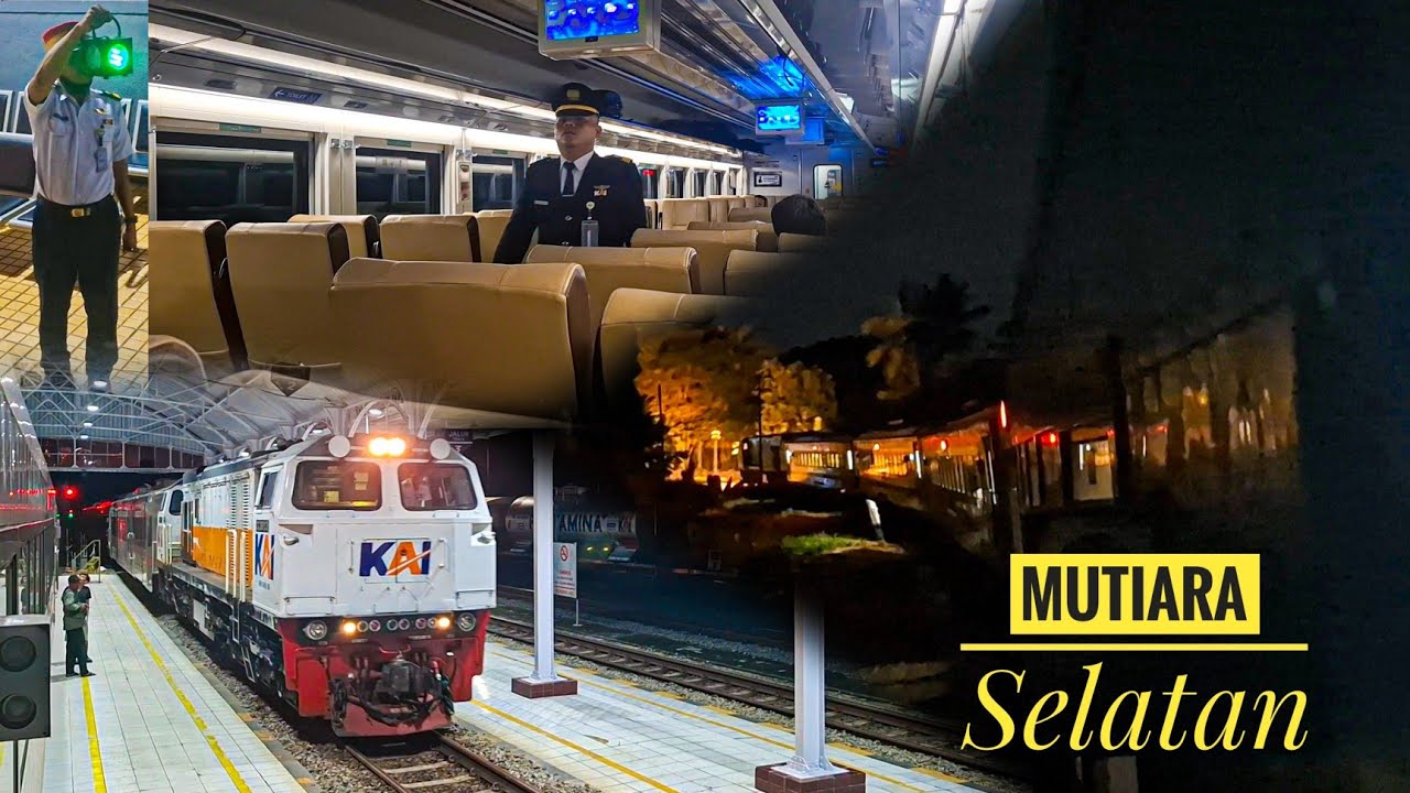 MEMECAH KEHENINGAN MALAM - Naik Kereta Api Mutiara Selatan Menuju ke Bandung