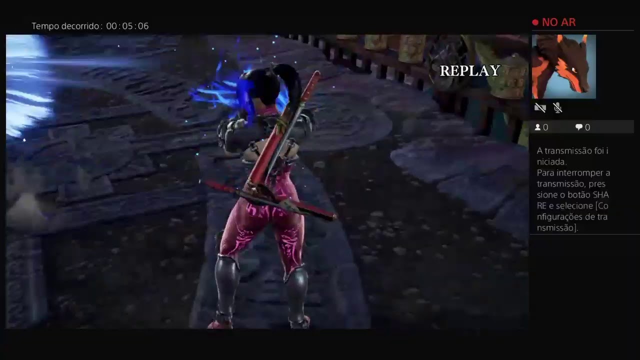 Transmiss&atilde;o ao vivo do PS4 de FlameGarou