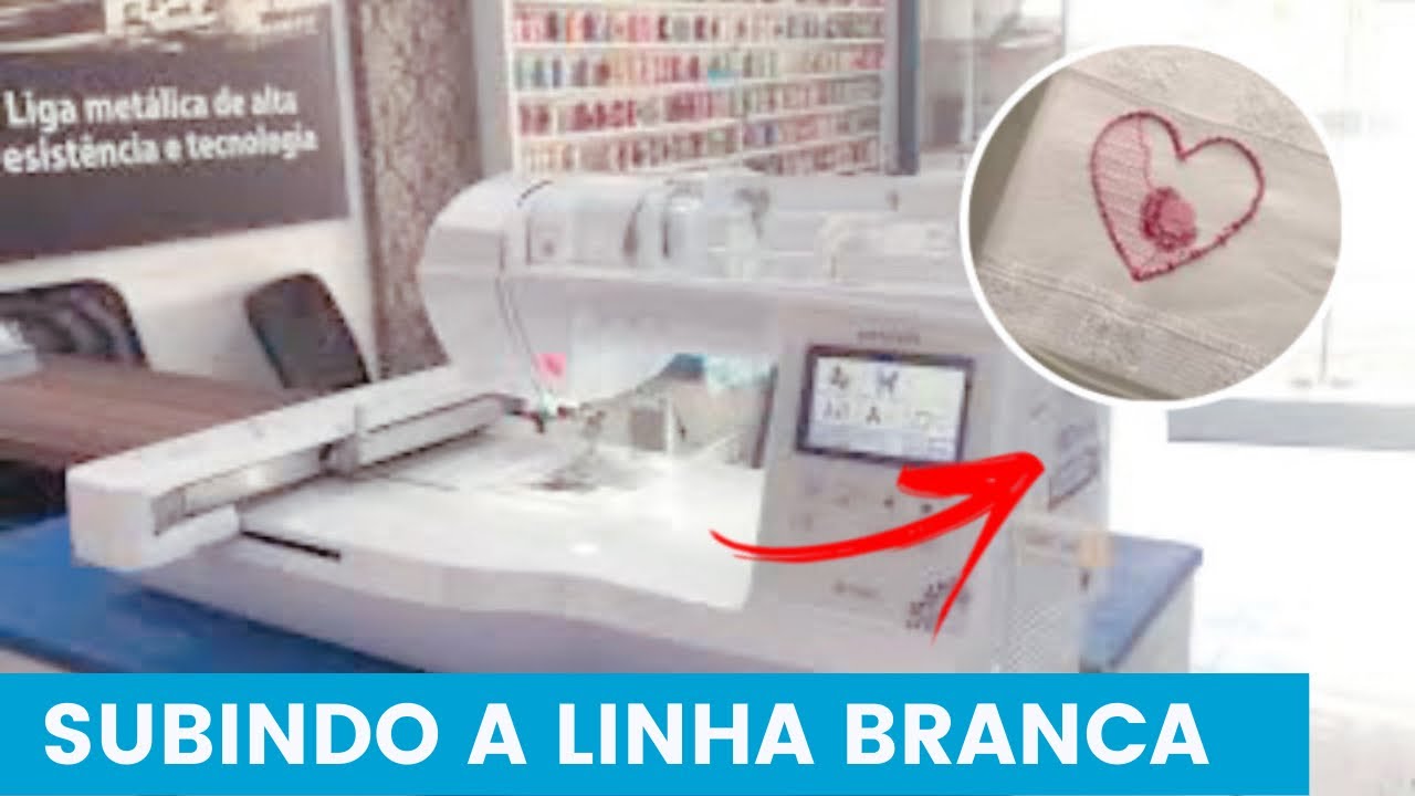 Bordado - Subindo a linha branca da bobina. O que fazer?