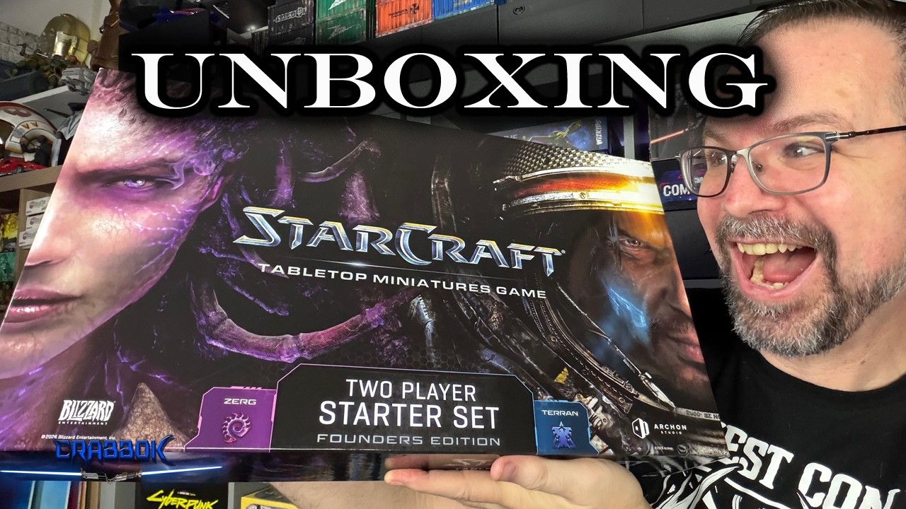 StarCraft the Miniatures Game - First Look!  Terran vs Zerg 2-player Starter Set Unboxing!