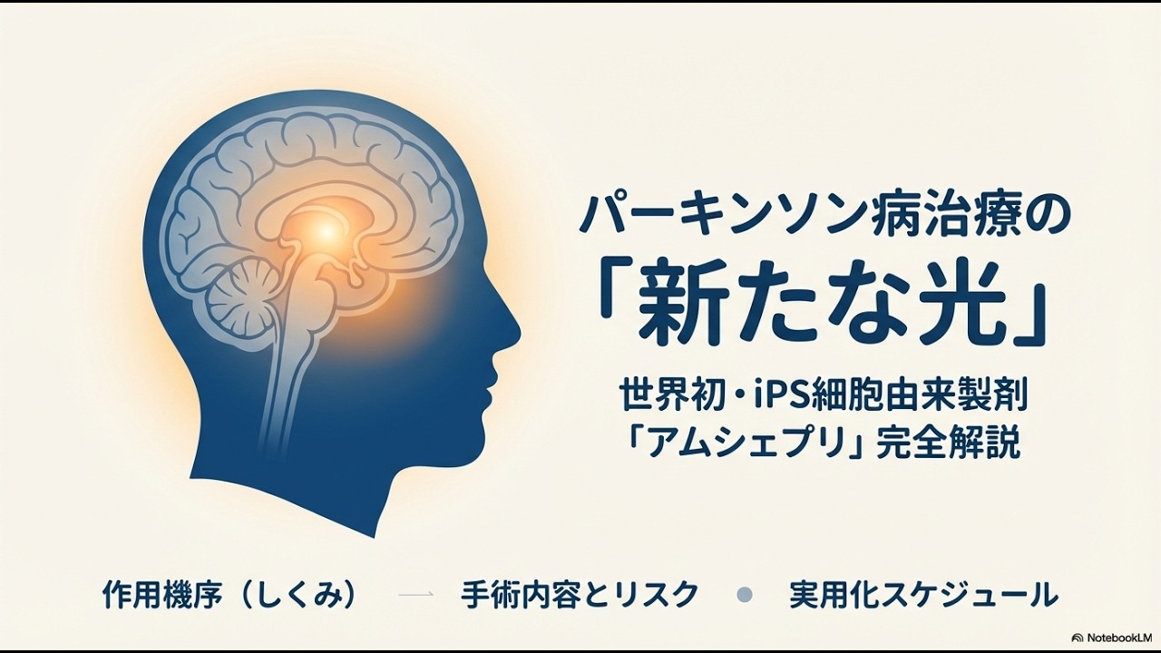 【パーキンソン病の新しい希望】iPS細胞を使った画期的治療「アムシェプリ」を徹底解説 （患者様・ご家族様向け）