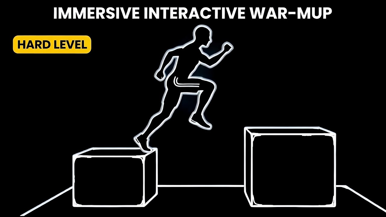 Immersive Interactive Warm-Up #18 | Speed Reflex Run & Jump Challenge