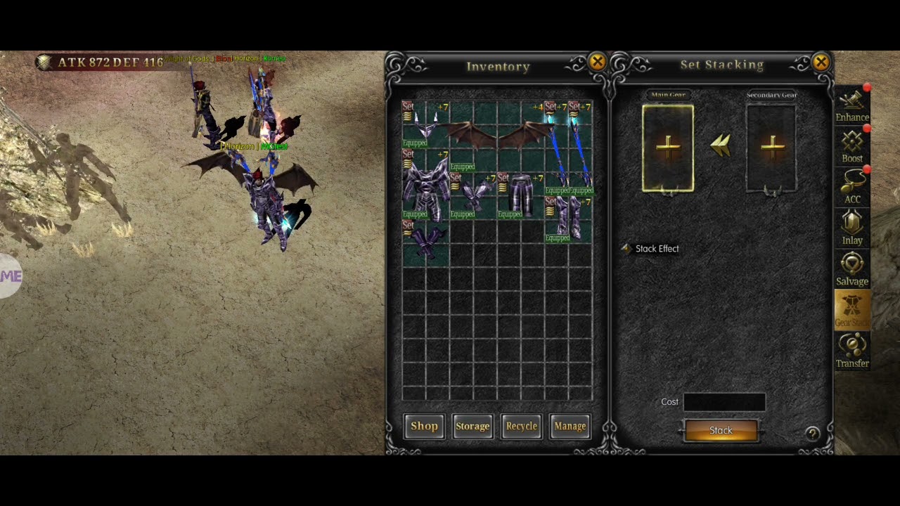 MU immortal , aprenda montar seu set