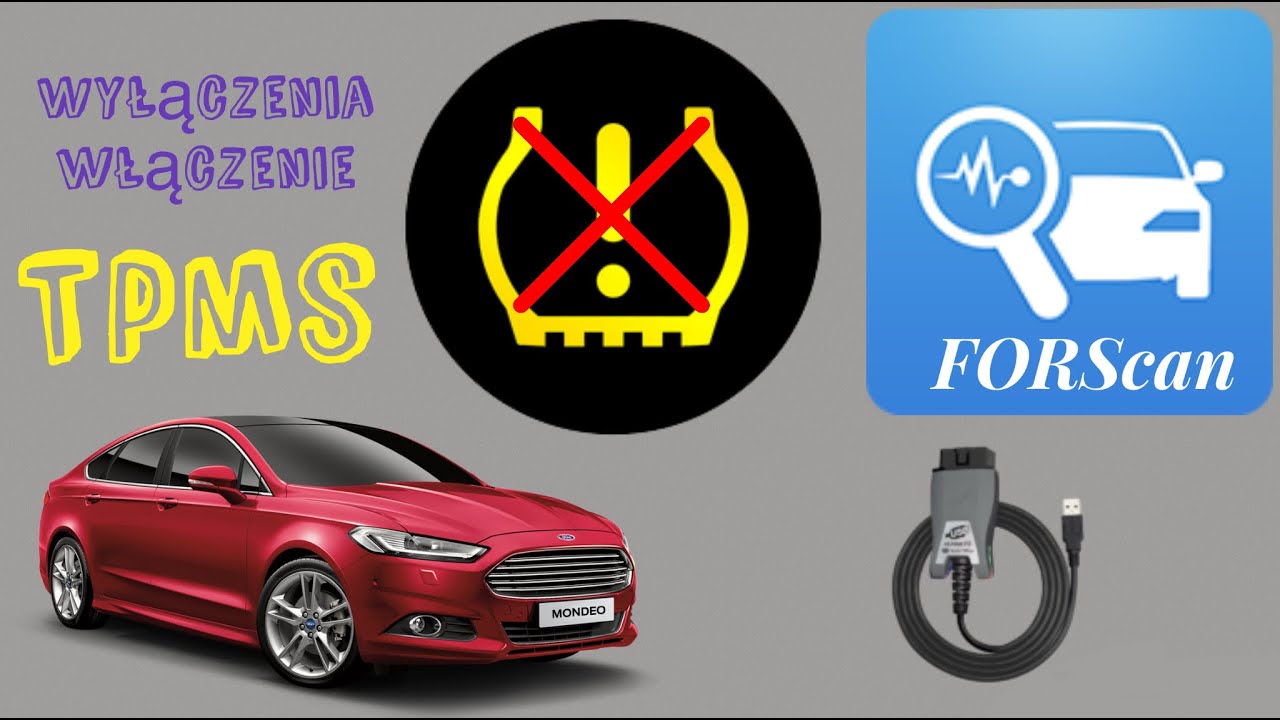 TPMS -Ciśnienie w oponach - Włączenie / Wyłączenie - Ford Mondeo (mk5) + Forscan + Vgate(vLinker FS)