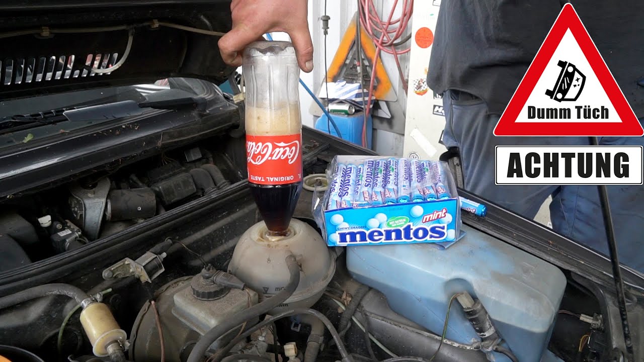 Cola + Mentos statt Kühlwasser | Dumm Tüch