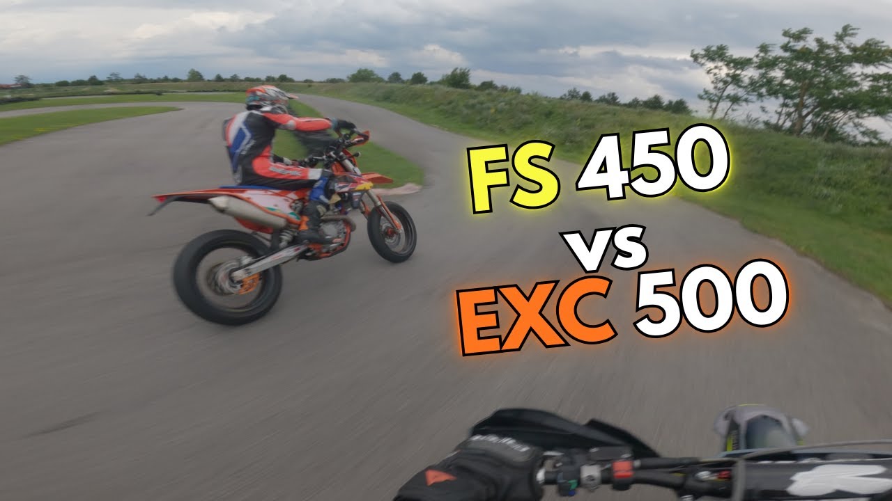 Husqvarna FS450 vs KTM EXC 500 – 1. Mal Renn-Sumo fahren!