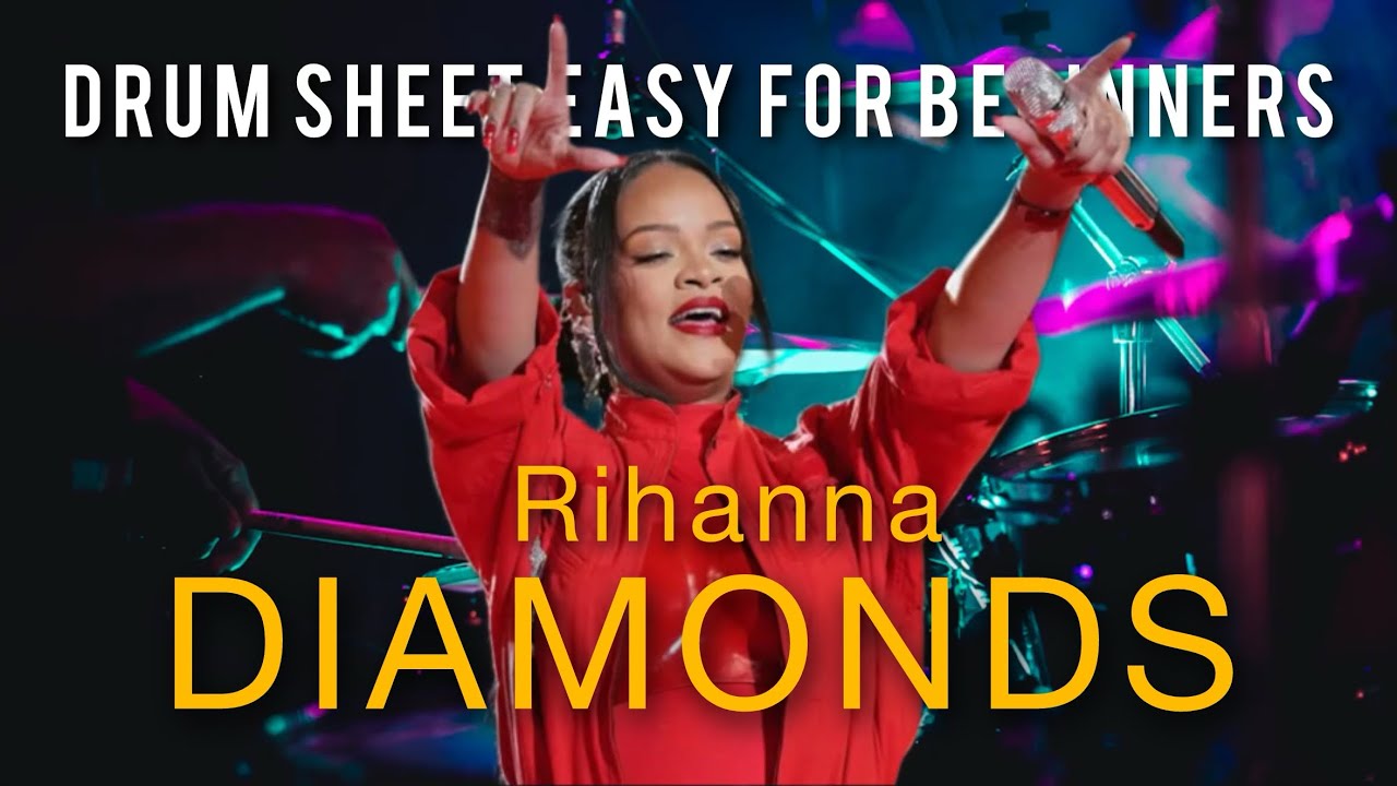 Diamond Rihanna | Drum Sheet | Easy Level 1