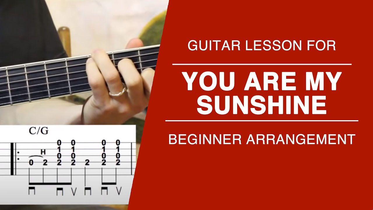 You Are My Sunshine- Carter Style Guitar Lesson- FREE TABS!