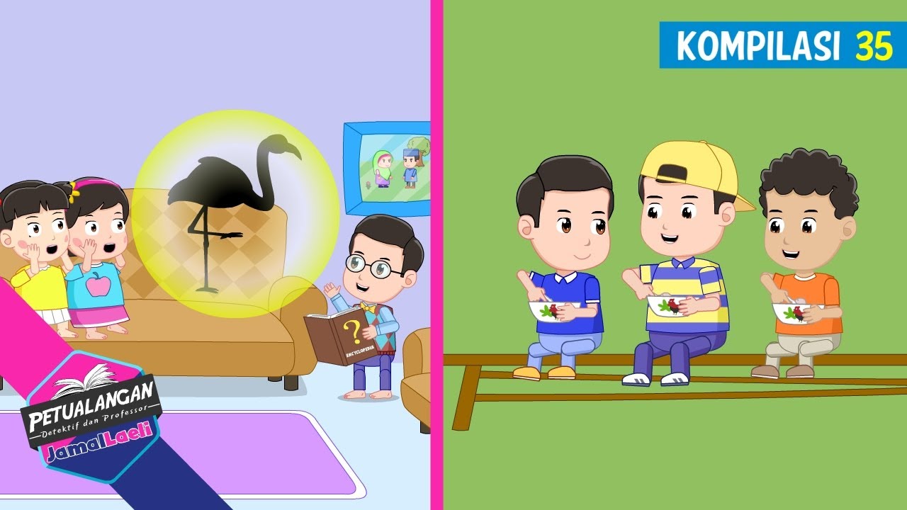 Petualangan Jamal Laeli Kompilasi 35⌛Profesor⌛Detektif⌛Ensiklopedia Anak⌛PJL